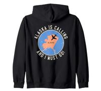 L'Alaska Chiama e Devo Andare nello Stato dell'Alaska Felpa con Cappuccio