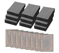 LALATOK 450pcs Buste Proteggi Carte, Card Sleeves Standard Size 66 x 91 mm, Trasparenti Bustine Carte, Bustine Protettive Carte, Carte da Collezione, per Giochi di Carte Collezionabili, Nero