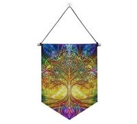 L'albero colorato appeso banner con asta telescopica porta anteriore banner appeso alla parete decorazioni per feste per porte, pareti, finestre, giardini, cortile