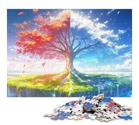 L'albero della vita Puzzle in Legno 300 Pezzi Adulto Decorazione Interna Unica Per Gioco Familiare Regalo Per Amore E Amico Divertimento Gioco Stress Relief 300pcs (40x28cm)