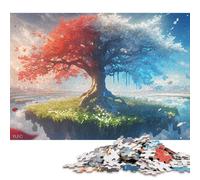 L'albero della vita Puzzle in Legnos 500 Pezzi Per Adulti Decorazione Interna Unica Regalo Per Amore E Amico Gioco Education Per Gioco Familiare Stress Relief 500pcs (52x38cm)