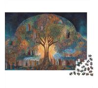L'albero della vita si integra nell'umanità 1000pcs (75x50cm) Puzzle Adatto Per Adulti E Folla Dai 14 Anni in Su