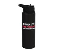 L'alcol non risolve alcun problema, ma anche il latte Stainless Steel Insulated Water Bottle
