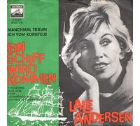 Lale Andersen Und Der Bernd Hansen Chor - Ein Schiff Wird Kommen / Manchmal Träum Ich Vom Kornfeld - Electrola - E 21 615, His Master's Voice - 45 EG 9120