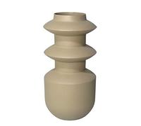 LaLe Living - Vaso ZEYTIN in Oliva con superficie strutturata in ferro, 11 x 21,5 cm, come decorazione da tavolo o vaso per fiori in soggiorno, ufficio e cucina