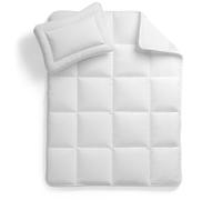 Laleni Piumone Culla Neonato 100x135 cm con Cuscino 40x60 cm - Trapunta e Cuscino OEKO-TEX, Lavabili, Colore Bianco