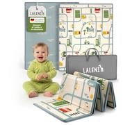 Laleni tappeto gioco bambini pieghevole 120x150x1cm - tappeto bambini impermeabile - tappeto gioco neonato isolante - morbido e protegge dal freddo del pavimento outdoor e indoor - design città