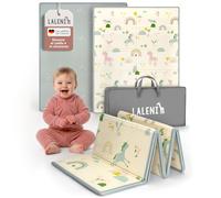 Laleni tappeto gioco bambini pieghevole 120x150x1cm - tappeto bambini impermeabile - tappeto gioco neonato isolante - morbido e protegge dal freddo del pavimento outdoor e indoor - design arcobaleno