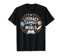 L'alfabetizzazione Cambia la Lettura degli Insegnanti educativi mondiali Maglietta