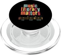 L'alfabetizzazione musicale è importante che mi piace mangiare la musica dei cuccioli PopSockets PopGrip per MagSafe
