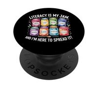 L'alfabetizzazione retrò è la mia marmellata e sono qui per diffonderla educazione PopSockets PopGrip Adesivo