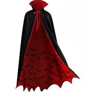 Lalieffacely Cappa per costume da vampiro di Halloween (Rosso, S)