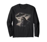 L'alieno di Bigfoot UFO Sasquatch incontra Un credente criptico Maglia a Manica