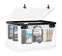 Lalifebuss Grande scatola con serratura per oggetti personali, scatola portaoggetti con serratura a combinazione per armadietti da ufficio, scuola, medicine, snack, telefono, prigione, elettronica