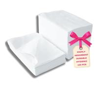 LALILL Asciugamani Monouso 100 Pezzi - 50x40 cm Bianchi in Cellulosa - Asciugamani Usa e Getta per Pedicure - Morbidi e Resistenti - Igienici per Salone o Casa