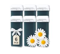 LALILL Cera Depilatoria Roll-on Azulene 100ml x6 - Ricariche Cera Calda Naturale - Per Gambe, Viso, Ascelle, Labbro - Cartucce Roll-on Unisex, Uso Professionale e Domestico