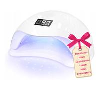 LALILL Lampada UV LED per Unghie 48W - Bianca, Asciuga Smalto - Lampada Unghie per Gel, Semipermanente, Acrilico - 10/30/60/99s Timer, Sensore Infrarossi, Display LCD - Ricostruzione, Manicure