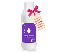 LALILL Solvente per smalto acetone 500 ml - Rimozione per vernici ibride, gel, acrilico e suggerimenti - Gel Polish Remover - Puro acetone UV rimozione smalto