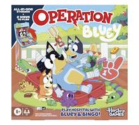 L'Allegro Chirurgo Bluey Edition, gioco da tavolo per bambini e bambine - Gioco da tavolo elettronico parlante con valigetta tutto in uno - 2 modi di giocare - Dai 6 anni in su - Versione inglese