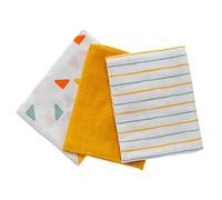 LaLoona, pannolini di garza, confezione da 3 pezzi, 70 x 70 cm, morbidi panni di garza e tamponi, testati secondo gli standard Oeko-TEX 100, pannolini di stoffa per bambini, colorati, in 100% cotone