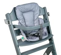 LaLoona Riduttore di Seduta, Cuscino per Seggiolone Universale - Grigio | Compatibile con Stokke Tripp Trapp, IKEA Antilop, Hauck Alpha & Beta e molti altri - Lavabile - Testato OEKO-TEX Standard 100