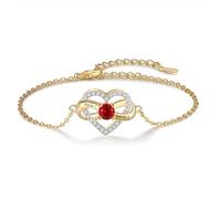 Lam Hub Fong Bracciale da Donna con 2 Nome incisione Bracciale Personalizzato per Mamme Nonne Bracciale dell'amicizia Regalo per la Festa della mamma Natale Compleanni (Style 5)