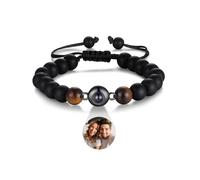 Lam Hub Fong Bracciali Personalizzati Unmo Donna con Foto Dentro Proiettata Bracciali Regalo Natale Compleanno Coppia Papà Amici (# 1)