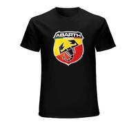 LAM PURE Bemibina Men's Abarth Short-Sleeve T-Shirts Black XL