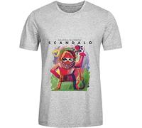 LAM PURE Gianna Nannini Scandalo Roll Men O Neck Customized T Shirt Grey M