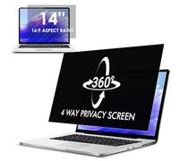 LAMA 14 Pollici Universale 360 ° Privacy Screen Protector per Laptop, LxH: 310mm x 174mm, 16:9, filtro privacy rimovibile, anti luce blu, antiriflesso, anti-UV, anti Peeping