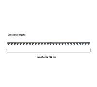 Lama a 28 sezioni per barra falciante Gribaldi&Salvia modello Superior 394 e 402