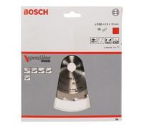 Bosch Lama per Sega Circolare Speedline Legno, 130 x 16 X 2,0 MM, 18 2608640775