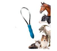 Lama a doppio lato per cani e gatti, spazzola per la rimozione dello spargimento di cavalli, strumento per la toelettatura di animali domestici, pettine a doppio dente, facile da pettinare