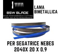 Lama a nastro 2040x20x0.90 per segatrice NEBES TM195 INV x