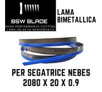 Lama a nastro 2080x20x0.90 per segatrice NEBES TM205INV TM210TF TM210MF