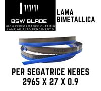 Lama a nastro 2965x27x0.90 per segatrice NEBES TM300 TM310