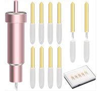 Lama a punta fine premium da 11 pezzi con alloggiamento, per Cricut Maker, Maker 3, alloggiamento per tagliare pellicole, vinile, adesivi