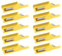 Lame per cutter STANLEY a trapezio acuto base 61-33 mm - h 19 mm spessore 0,6 mm astuccio 10 lame - M11916B