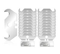 Lama a Uncino, Lame a Gancio, Lame Trapezoidali, Lame Sostitutive Safety Cutter Extra Affilata Inclusa in Una Scatola di Conservazione Adatte a Coltelli da Taglio e Coltelli Multiuso (20PCS)