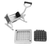 Lama Affetta Patate, Inserti da Taglio in Acciaio Inox e Gruppo Lama Perforatrice e Lama Sostitutiva Blocco Spinta per Tagliapasta, Tagliapatate (12 mm)