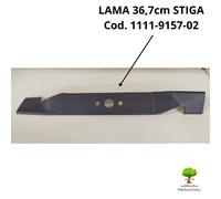 LAMA ALETTATTA 36,7cm 1111-9157-02 RICAMBIO ORIGINAL STIGA TOSAERBA COLLECTOR 39