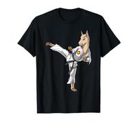 Lama Alpaca Ninja Karate Kickboxing Kung Fu Arti Marziali Maglietta