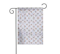 Lama Bandiera da giardino stampata con motivo cartone animato 30 x 45 cm Bandiera di benvenuto Bandiera da esterno, per la decorazione della casa