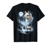 Lama Che Ulula alla Luna Anni '90 retrò Maglietta