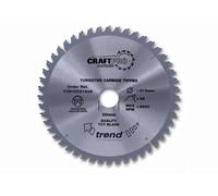 Trend Lama per sega circolare CraftPro TCT uncino negativo 250 mm 72 denti foro 30 mm CSB/CC25072