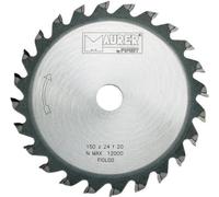 Lama Circolare Widia per Legno Ø 150 mm 12 denti Foro 20/16+20/13 Maurer Plus