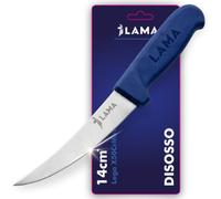 Lama Coltello da Disosso Acciaio Indaco 14 cm - Coltello Professionale | Lama Sottile e Flessibile per Disossare Carne e Pollame - Impugnatura Ergonomica - Linea Indaco, Design Italiano