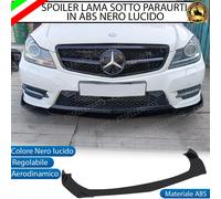 LAMA COMPLETA SOTTO PARAURTI PER MASERATI GRECALE ANTERIORE NERO LUCIDO