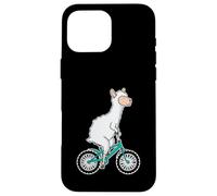 Lama con Bicicletta Custodia per iPhone 16 Pro Max