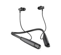 LAMA Cuffie sportive Bluetooth 5.4, 80 ore, tempo di riproduzione senza fili, per la cancellazione del rumore, cuffie sportive, con indicatore LED, modalità di gioco, archetto per il collo, per